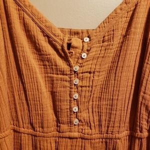 Aerie burnt orange midi dress